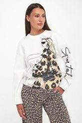 Bluza damska z nadrukiem SPORTALM. Bluzy damskie Sportalm, bez wzorów, bez ramiączek, bez kaptura. Za 1,279.00 zł.