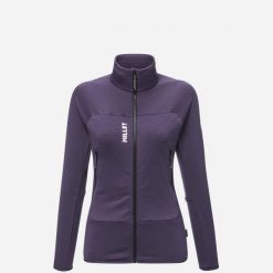 Bluza turystyczna damska Millet Fusion Grid Jkt W active fit Polartec PowerGrid. Fioletowe bluzy damskie Millet, m, bez wzorów, z elastanu, biznesowe, bez ramiączek, bez kaptura. Za 449.00 zł.