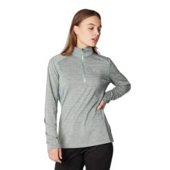 Damski sweter z zamkiem błyskawicznym 1/4 Protest Prtsenna. Zielone swetry nierozpinane damskie Protest, na jesień, uniwersalny, bez wzorów, z materiału, eleganckie, bez kołnierzyka, bez ramiączek. Za 317.00 zł.