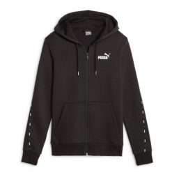 Bluza Sportowa Damska Puma Ess Tape Fz Fl. Czarne bluzy damskie Puma, s, bez wzorów, sportowe, bez ramiączek, z kapturem. Za 224.80 zł.