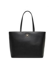 Tommy Hilfiger Torebka AW0AW17528 Czarny. Czarne shopperki damskie Tommy Hilfiger, bez wzorów, ze skóry, bez dodatków. Za 549.99 zł.