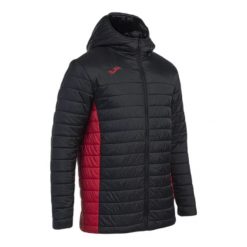 Kurtka z kapturem Joma Urban V. Czarne kurtki męskie Joma, bez wzorów, z puchu, z kapturem, do biegania. Za 333.20 zł.