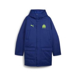Parka OM 2025/26. Niebieskie parki męskie Puma, l, bez wzorów, sportowe, bez kołnierzyka, bez kaptura. Za 576.50 zł.