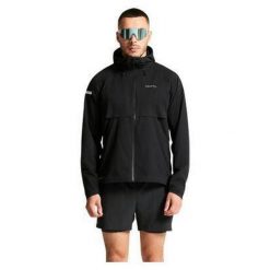 Kurtka wodoodporna Craft Pro Hydro 3. Czarne kurtki męskie Craft, na zimę, bez wzorów, sportowe, bez kaptura. Za 765.50 zł.