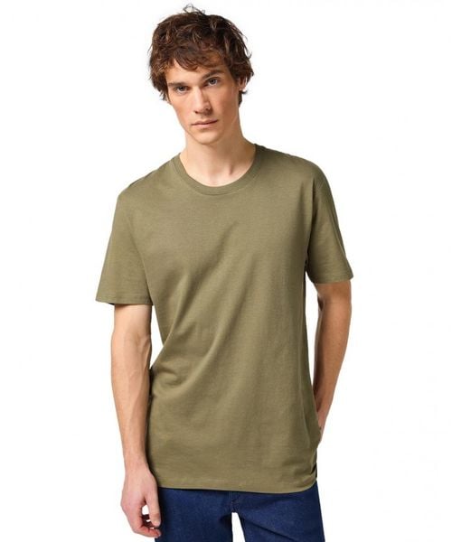 MESKA KOSZULKA WRANGLER 2 PACK TEE DUSTY OLIVE 112321466. Zielone t-shirty męskie Wrangler, m, bez wzorów, bez kołnierzyka, bez ramiączek. Za 129.99 zł.