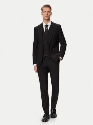 HUGO Garnitur Arti/Hesten242V1X 50547341 Czarny Extra Slim Fit. Czarne garnitury męskie Hugo, m, bez wzorów, z syntetyku. Za 2,399.00 zł.