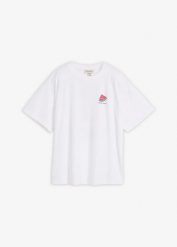 T-shirt oversize z czystej bawełny organicznej. Białe t-shirty damskie bonprix, bez wzorów, z bawełny, bez kołnierzyka, bez ramiączek. Za 67.99 zł.