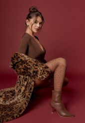 Brązowe Botki na Szpilce z Dopasowaną Cholewką Hilila. Brązowe botki damskie Renee, bez wzorów, z jeansu, bez obcasa, na obcasie, bez zapięcia. Za 109.99 zł.