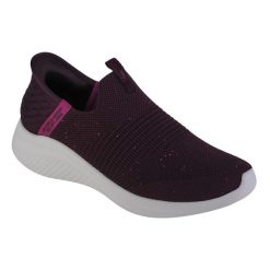 Buty sportowe Sneakersy damskie, Slip-Ins Ultra Flex 3.0-Shiny Night. Brązowe obuwie sportowe damskie Skechers, bez wzorów, bez zapięcia, trekkingowe. Za 399.99 zł.
