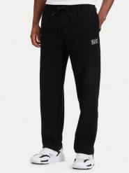 EA7 Emporio Armani Spodnie dresowe 7M002235 AF21822 UC001 Czarny Regular Fit. Czarne spodnie sportowe męskie EA7 Emporio Armani, m, bez wzorów, z bawełny. Za 529.99 zł.