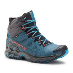 Buty trekkingowe męskie La Sportiva Ultra Raptor II Mid Leather GTX. Niebieskie trekkingi męskie La Sportiva, z gore-texu, bez zapięcia. Za 1,027.15 zł.