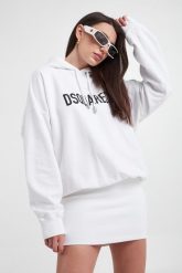 Sukienka dresowa DSQUARED2. Sukienki damskie Dsquared2, xxs, bez wzorów, z dresówki, bez kołnierzyka, bez ramiączek. W wyprzedaży za 1,819.35 zł.
