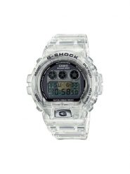 G-Shock Zegarek 40th Anniversary Clear Remix DW-6940RX-7ER Przezroczysty. Cyfrowe zegarki męskie G-Shock, bez wzorów. Za 639.99 zł.
