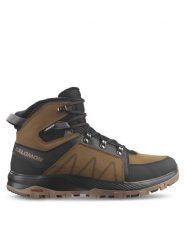 Salomon Trekkingi Outchill Thinsulate™ Waterproof L47381900 Brązowy. Brązowe botki męskie Salomon, bez wzorów, ze skóry, bez obcasa, bez zapięcia. Za 639.99 zł.