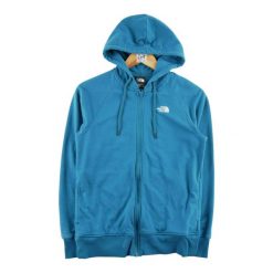 Second life - Bluza damska z kapturem rozpinana The North Face - Stan dobry. Niebieskie bluzy damskie The North Face, l, bez wzorów, z materiału, casualowe, bez ramiączek, z kapturem. Za 127.76 zł.