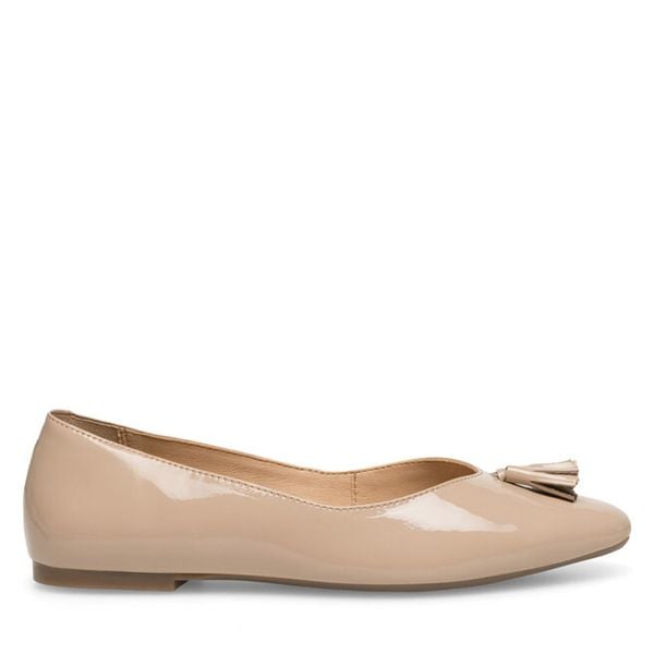 Baleriny Sergio Bardi. Brązowe balerinki damskie Sergio Bardi, bez wzorów, bez obcasa, bez zapięcia. Za 249.99 zł.