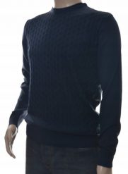Sweter sweterek męski z kaszmirem XXL granatowy 540. Niebieskie swetry męskie Leccos, m, bez wzorów, z kaszmiru, bez kołnierzyka, bez ramiączek. Za 89.99 zł.
