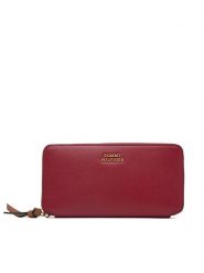 Tommy Hilfiger Portfel Th Leather Lrg Za Wallet AW0AW18941 Czerwony. Czerwone portfele damskie Tommy Hilfiger, ze skóry. Za 329.99 zł.