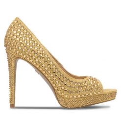 Szpilki Nine West. Żółte szpilki damskie Nine West, bez wzorów, bez obcasa, na szpilce, bez zapięcia. Za 139.99 zł.