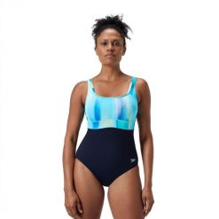 Strój kąpielowy jednoczęściowy damski na basen Speedo Shaping Eclipse. Czarne stroje kąpielowe damskie Speedo, l, bez wzorów. Za 249.99 zł.