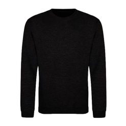 Sweter Unisex Dla Dorosłych. Czarne swetry męskie AWDIS, m, bez wzorów, bez kołnierzyka, bez ramiączek. Za 107.99 zł.