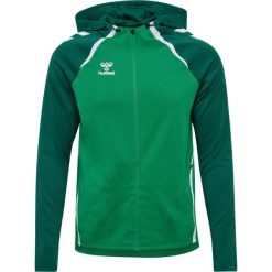Hummel Bluza dresowa zielona HMLLEAD 2.0 r.L. Zielone bluzy męskie Hummel, l, bez wzorów, z dresówki, bez ramiączek, bez kaptura. Za 284.00 zł.