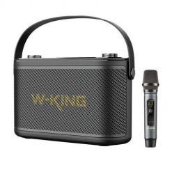 Głośnik bezprzewodowy Bluetooth W-KING H10 S 80W (czarny). Czarne głośniki przenośne W-KING. Za 549.99 zł.
