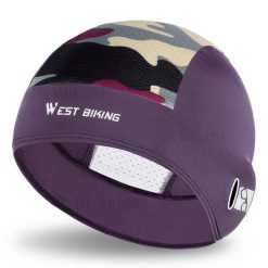 Czapka letnia anty-UV z jedwabiu lodowego sportowa. Fioletowe czapki damskie WEST BIKING, na lato, bez wzorów, z jedwabiu, sportowe. Za 59.60 zł.