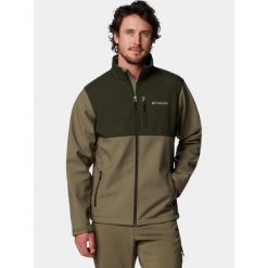 Kurtka softshell męska Columbia Ascender. Zielone kurtki męskie Columbia, l, bez wzorów, z softshellu, klasyczne, bez kaptura. Za 439.00 zł.