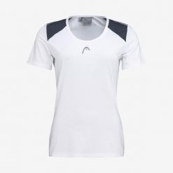 T-Shirt damski CLUB 22 Tech. Czerwone t-shirty damskie Head, m, bez wzorów, z dżerseju, sportowe, bez kołnierzyka, bez ramiączek. W wyprzedaży za 115.50 zł.