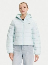 Calvin Klein Jeans Kurtka przejściowa LV047C510G Błękitny Regular Fit. Niebieskie kurtki damskie Calvin Klein Jeans, xl, bez wzorów, z jeansu, bez kaptura. Za 529.99 zł.