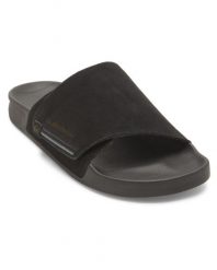 Sandały wsuwane dla Mężczyzn RIVI Czarny. Czarne sandały męskie Quiksilver, bez wzorów, z gumy, bez zapięcia. Za 199.99 zł.