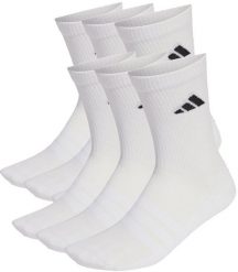 Adidas Skarpety ADIDAS męskie CUSHIONED CREW 6-Pak białe L. Białe skarpety męskie Adidas, bez wzorów. Za 84.53 zł.