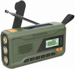Radio przenośne na korbkę solarne powerbank latarka Manta DYNAMO USB FM, AM. Radia MANTA. Za 226.79 zł.