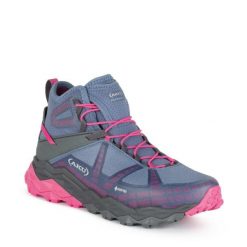Buty trekkingowe damskie Aku Flyrock GTX. Czerwone obuwie sportowe damskie Aku, bez wzorów, bez zapięcia, trekkingowe. Za 399.00 zł.