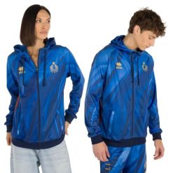 Bluza Errea Naz. Italia Volley Tony Ad Dorośli. Niebieskie bluzy damskie ERREA, m, bez wzorów, z materiału, sportowe, bez ramiączek, z kapturem. Za 383.99 zł.