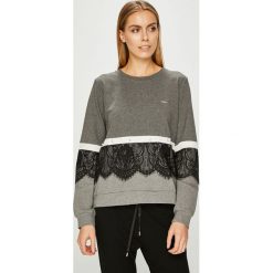 Liu Jo - Bluza. Szare bluzy damskie Liu Jo, s, z aplikacjami, z bawełny, bez ramiączek, bez kaptura. W wyprzedaży za 299.90 zł.