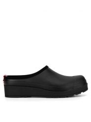 Hunter Klapki WFF1002RMA-BLK Czarny. Czarne klapki damskie Hunter, bez wzorów, z kauczuku, bez obcasa, bez zapięcia. Za 249.99 zł.