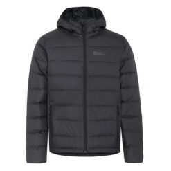 Kurtka puchowa męska Jack Wolfskin Ather Down Hoody. Szare kurtki męskie Jack Wolfskin, m, bez wzorów, z puchu, sportowe, bez kaptura. Za 842.95 zł.