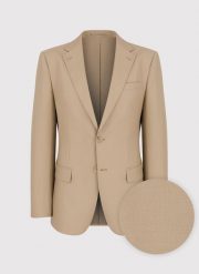 PAKO LORENTE – Beżowa garniturowa marynarka męska z wełną. Brązowe garnitury męskie Pako Lorente, m, bez wzorów, z wełny, eleganckie. Za 499.99 zł.