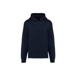 Oversizowa polarowa bluza z kapturem Kariban. Niebieskie bluzy damskie KARIBAN, uniwersalny, bez wzorów, z bawełny, bez ramiączek, z kapturem. Za 227.50 zł.