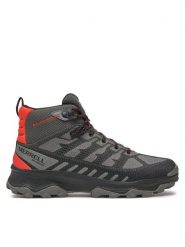 Merrell Trekkingi Speed Eco Mid Wp J038115 Szary. Szare botki męskie Merrell, bez wzorów, ze skóry, bez obcasa, bez zapięcia. Za 489.99 zł.