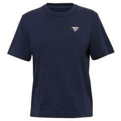 T-shirt damski Tecnifibre Graphic. Niebieskie t-shirty damskie TECNIFIBRE, bez wzorów, sportowe, bez kołnierzyka, bez ramiączek. Za 149.99 zł.