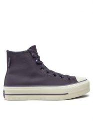 Converse Trampki Chuck Taylor All Star Lift Platform Hi A11159C 501 Fioletowy. Fioletowe trampki i tenisówki damskie Converse, bez wzorów, z materiału, bez zapięcia. Za 299.99 zł.