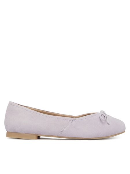 Caprice Baleriny 9-22109-46 Fioletowy. Fioletowe balerinki damskie Caprice, bez wzorów, ze skóry, bez obcasa, bez zapięcia. Za 208.99 zł.