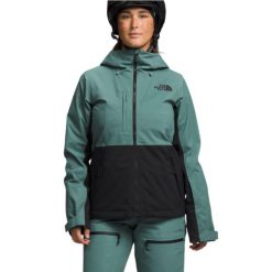 Kurtka narciarska damska The North Face Freedom Stretch. Zielone kurtki sportowe damskie The North Face, na zimę, m, bez wzorów, z elastanu, bez ramiączek, bez kaptura, narciarskie. Za 1,394.00 zł.