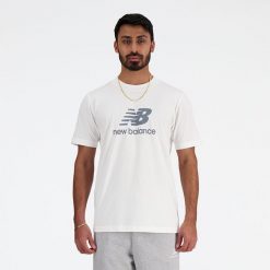 Koszulka męska New Balance MT41502WT – biała. Białe koszulki sportowe męskie New Balance, m, bez wzorów, z bawełny, bez ramiączek. Za 139.99 zł.