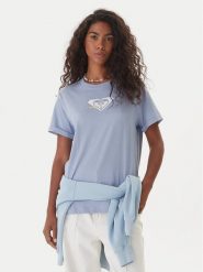 Roxy T-Shirt Oceanregular ERJZT06078 Niebieski Regular Fit. Niebieskie t-shirty damskie Roxy, xs, bez wzorów, z bawełny, bez kołnierzyka, bez ramiączek. Za 89.99 zł.