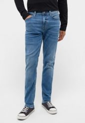 MUSTANG VEGAS SLIM MĘSKIE SPODNIE JEANSOWE JEANSY DŻINSY DENIM BLUE 1015495 5000 583. Niebieskie jeansy męskie Mustang, z denimu. Za 219.99 zł.