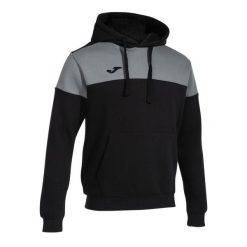 Bluza z kapturem Joma Crew V. Czarne bluzy męskie Joma, bez wzorów, z kapturem, do piłki nożnej. Za 234.50 zł.